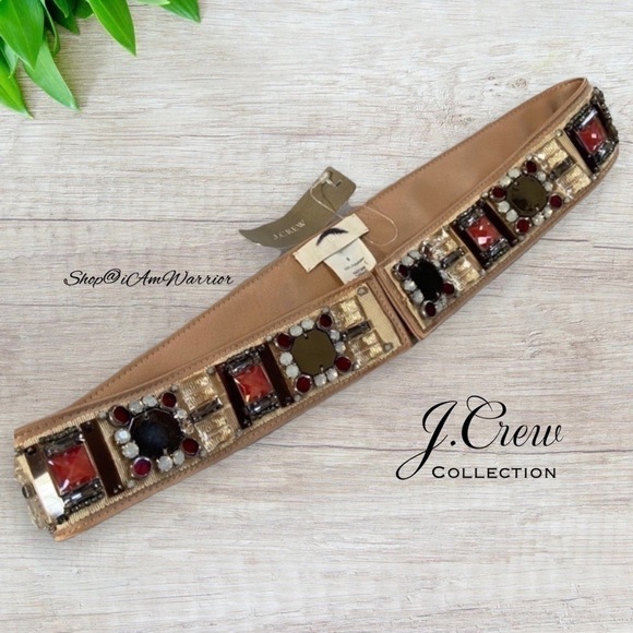 J.Crew Collection NWT jeweled rhinestone belt *shop@iamwarrior main image 13